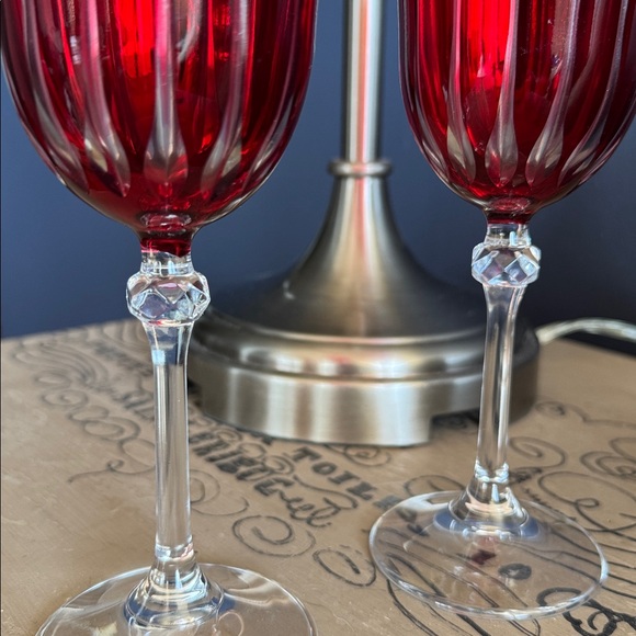 2pc Brigitta Water Goblets/Wine Stems - Picture 4 of 6